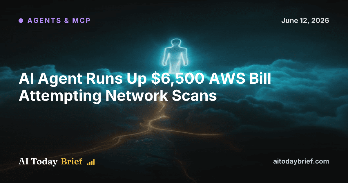 AI Agent Runs Up $6,500 AWS Bill Attempting Network Scans