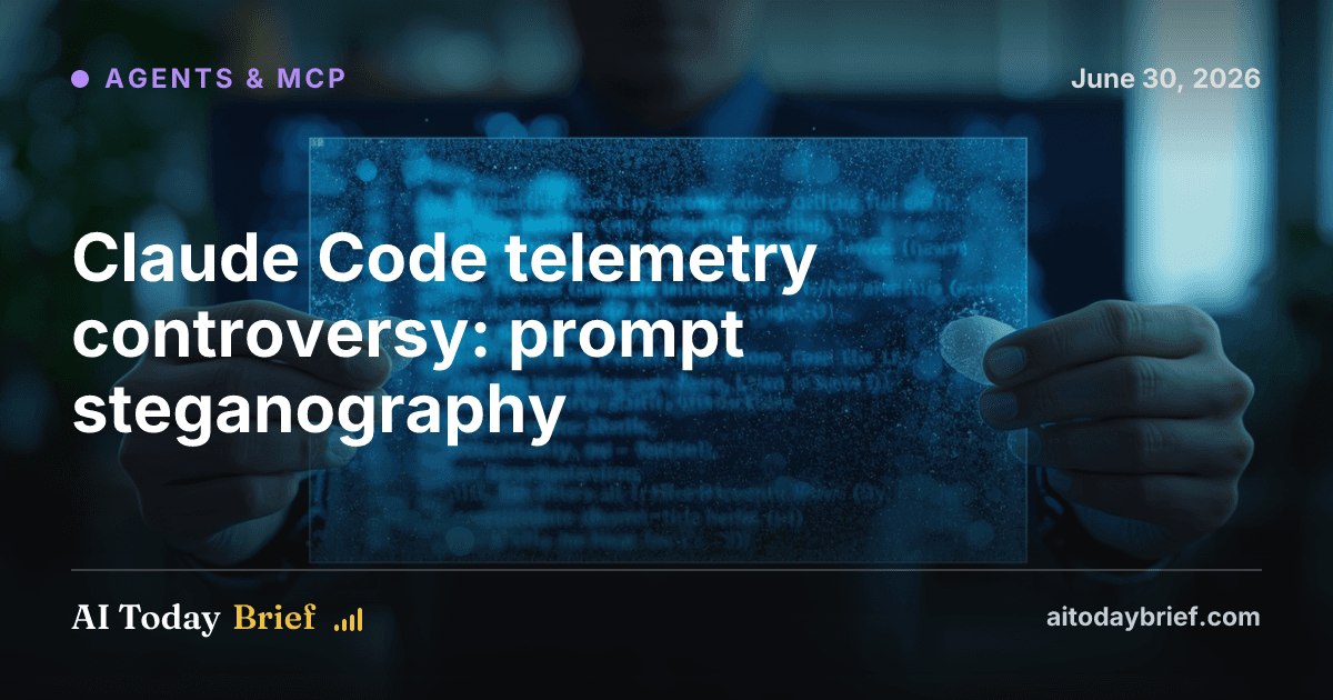 Claude Code telemetry controversy: prompt steganography