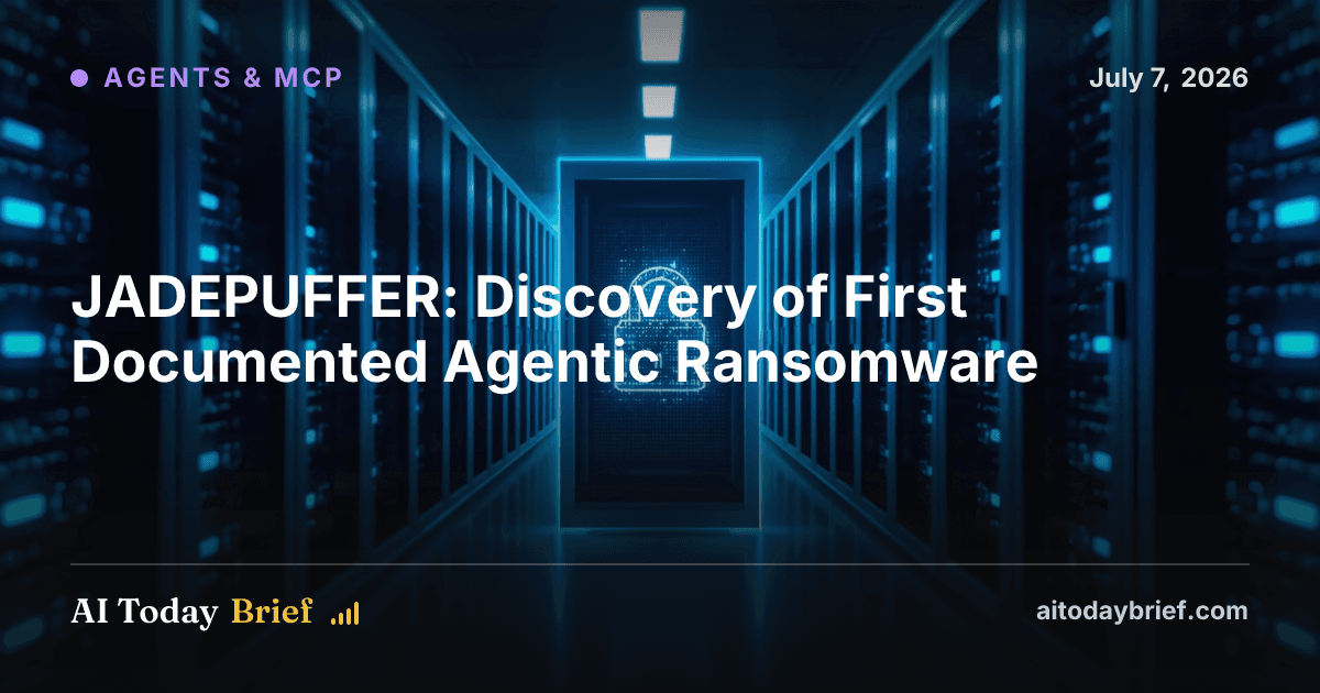 JADEPUFFER: Discovery of First Documented Agentic Ransomware