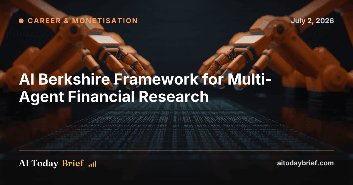 AI Berkshire Framework for Multi-Agent Financial Research