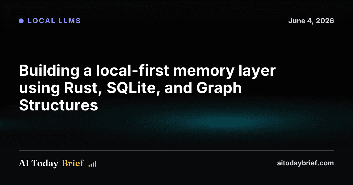 Building a local-first memory layer using Rust, SQLite, and Graph Structures