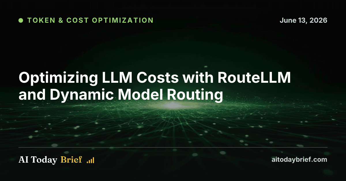 Optimizing LLM Costs with RouteLLM and Dynamic Model Routing