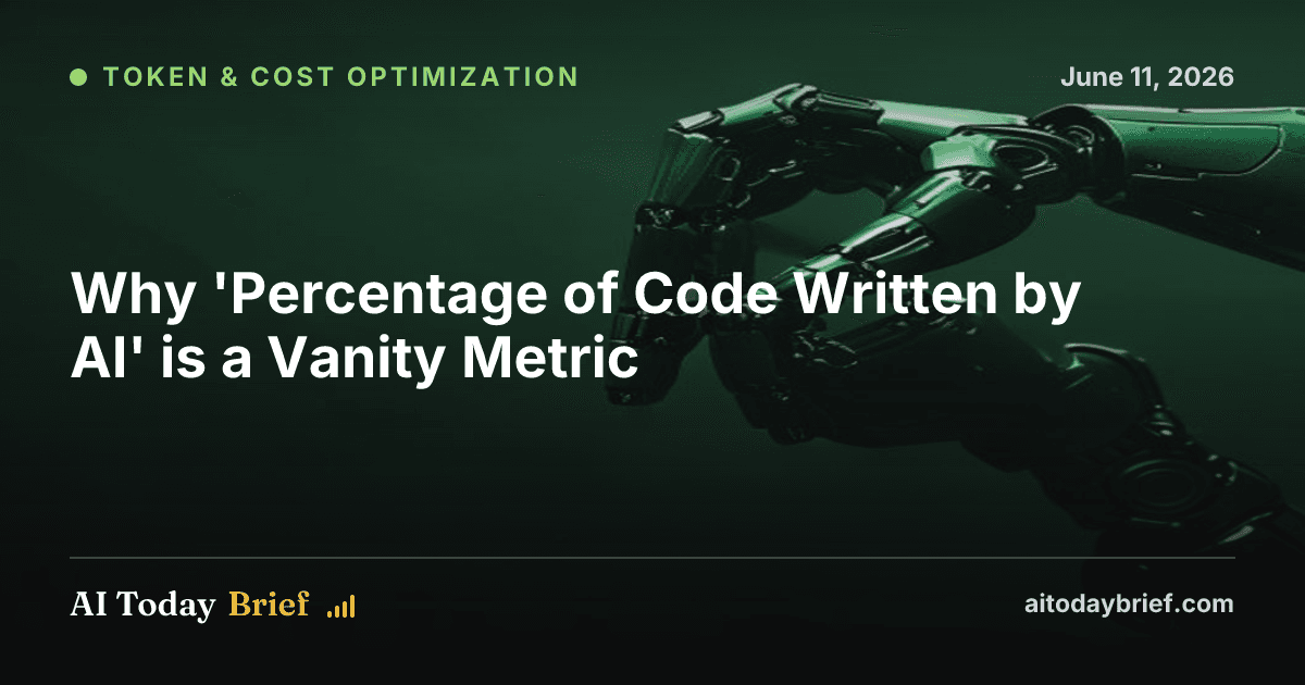 Why 'Percentage of Code Written by AI' is a Vanity Metric