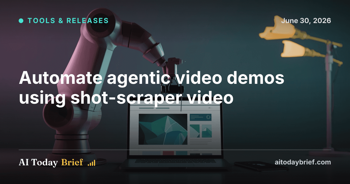 Automate agentic video demos using shot-scraper video