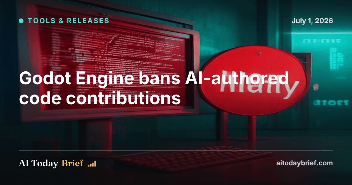 Godot Engine bans AI-authored code contributions