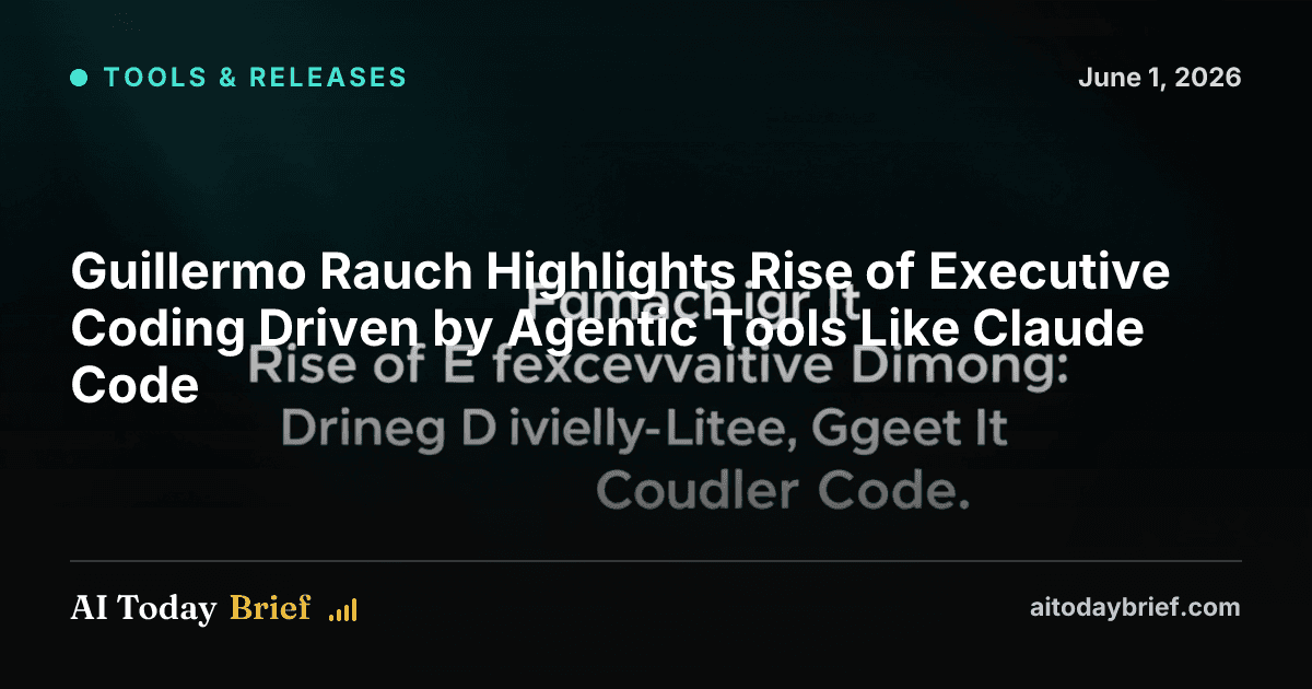 Guillermo Rauch Highlights Rise of Executive Coding Driven by Agentic Tools Like Claude Code