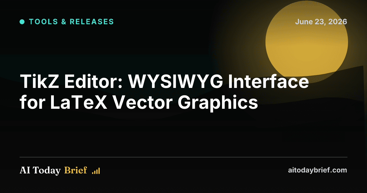 TikZ Editor: WYSIWYG Interface for LaTeX Vector Graphics