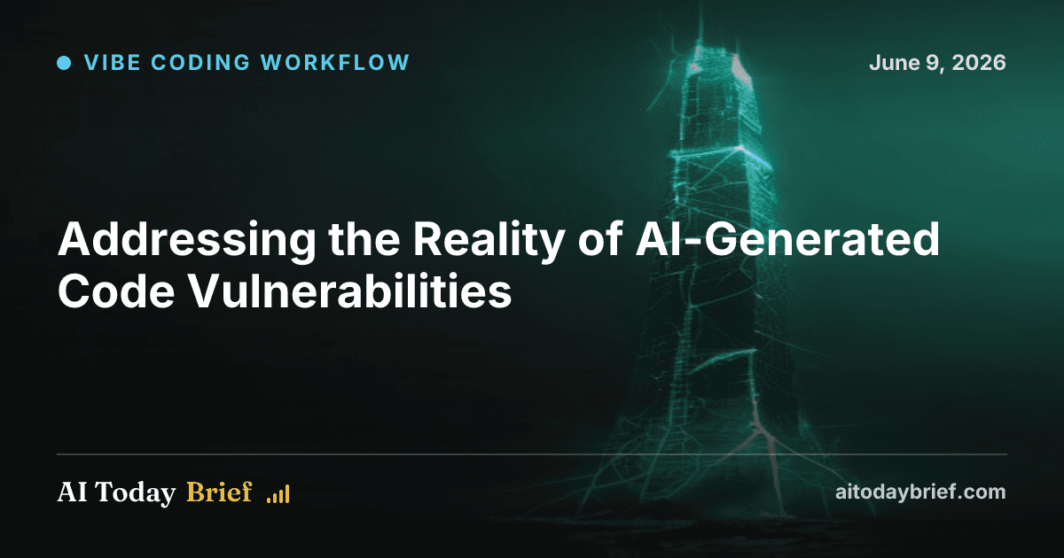 Addressing the Reality of AI-Generated Code Vulnerabilities