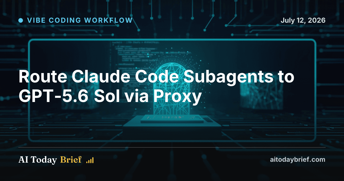 Route Claude Code Subagents to GPT-5.6 Sol via Proxy