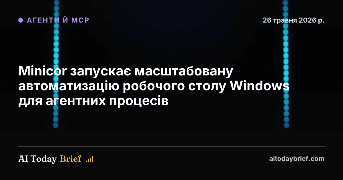 Minicor запускає масштабовану автоматизацію робочого столу Windows для агентних процесів