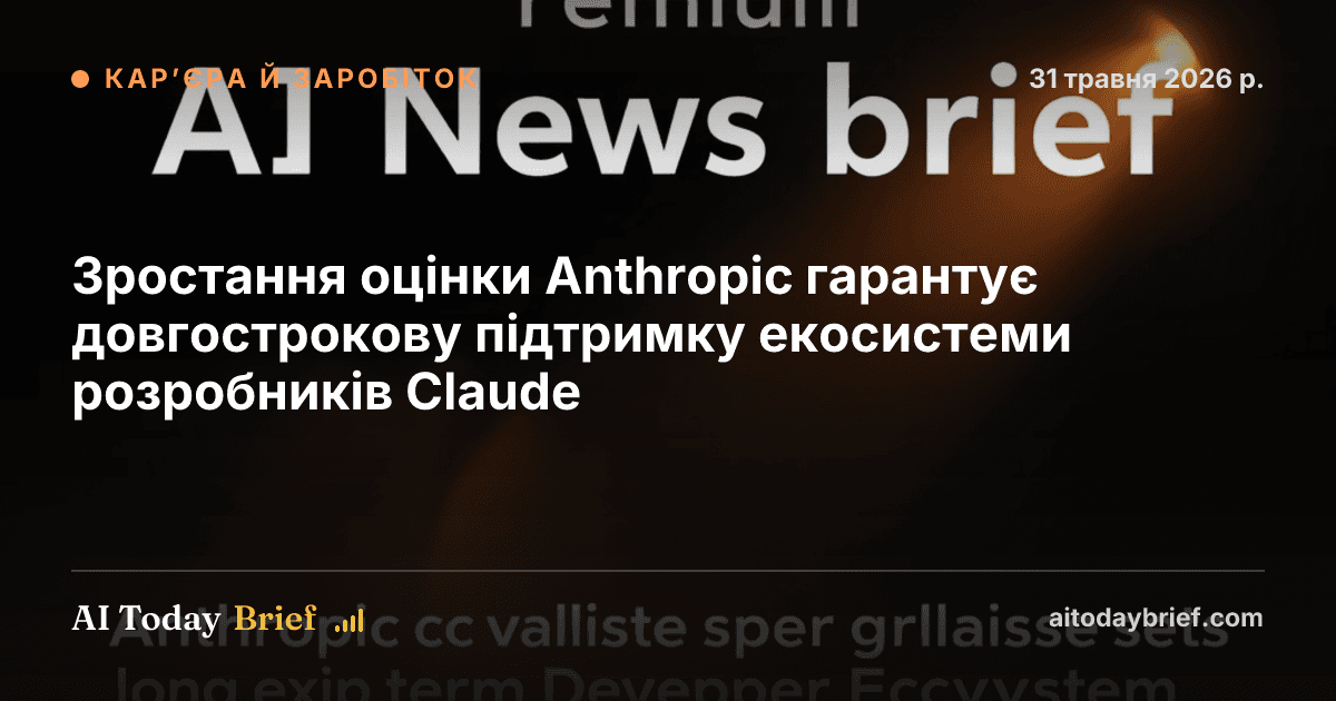 Зростання оцінки Anthropic гарантує довгострокову підтримку екосистеми розробників Claude