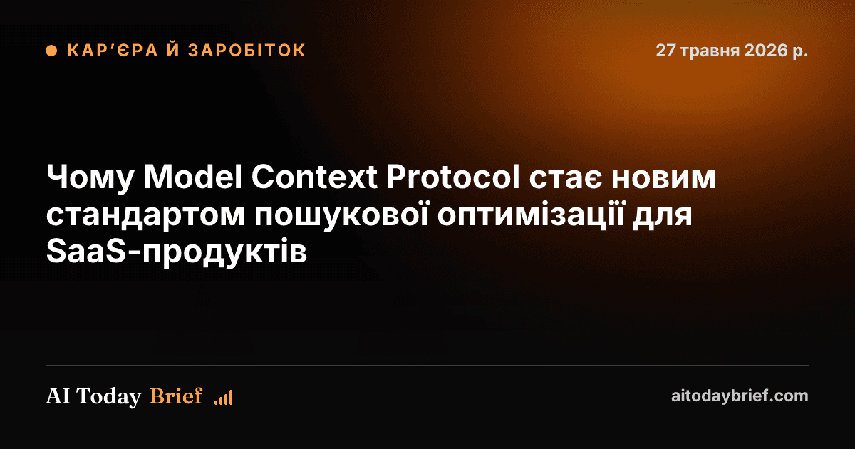 Чому Model Context Protocol стає новим стандартом пошукової оптимізації для SaaS-продуктів