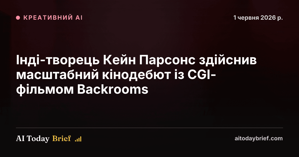 Інді-творець Кейн Парсонс здійснив масштабний кінодебют із CGI-фільмом Backrooms