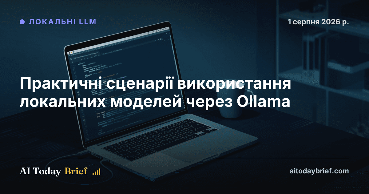 Практичні сценарії використання локальних моделей через Ollama