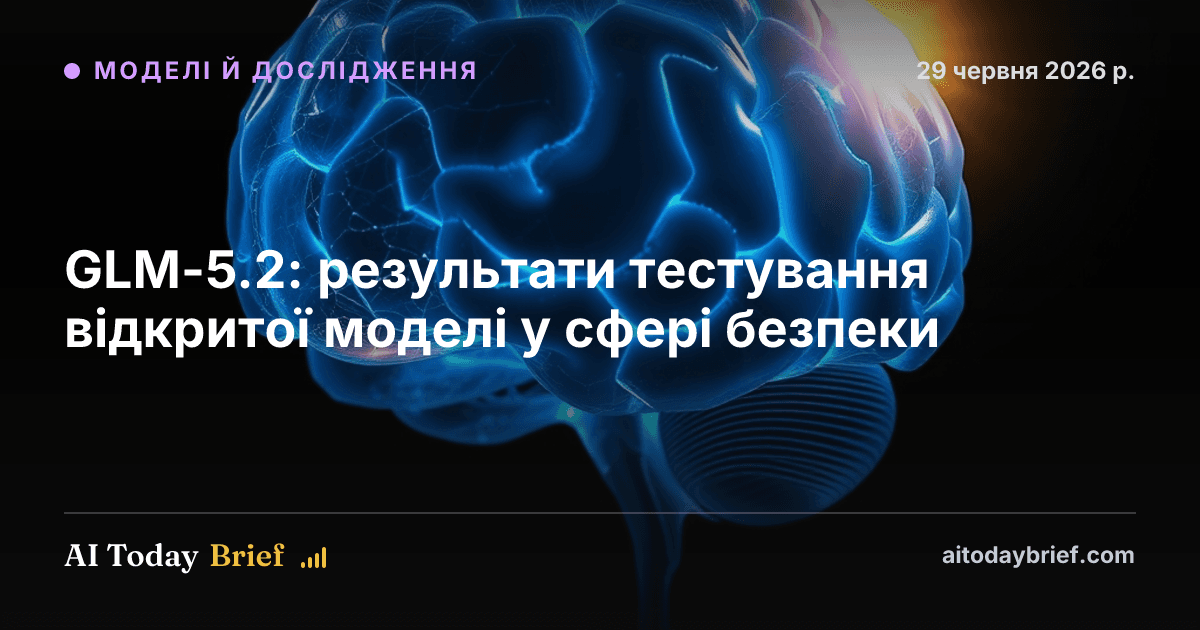 GLM-5.2: результати тестування відкритої моделі у сфері безпеки