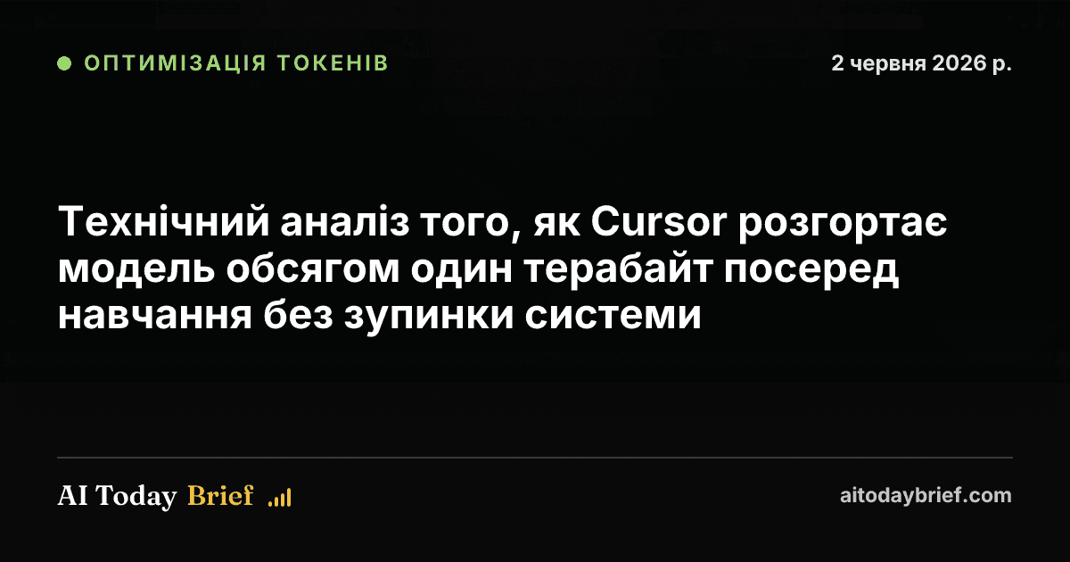 Технічний аналіз того, як Cursor розгортає модель обсягом один терабайт посеред навчання без зупинки системи