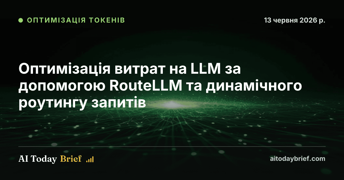 Оптимізація витрат на LLM за допомогою RouteLLM та динамічного роутингу запитів