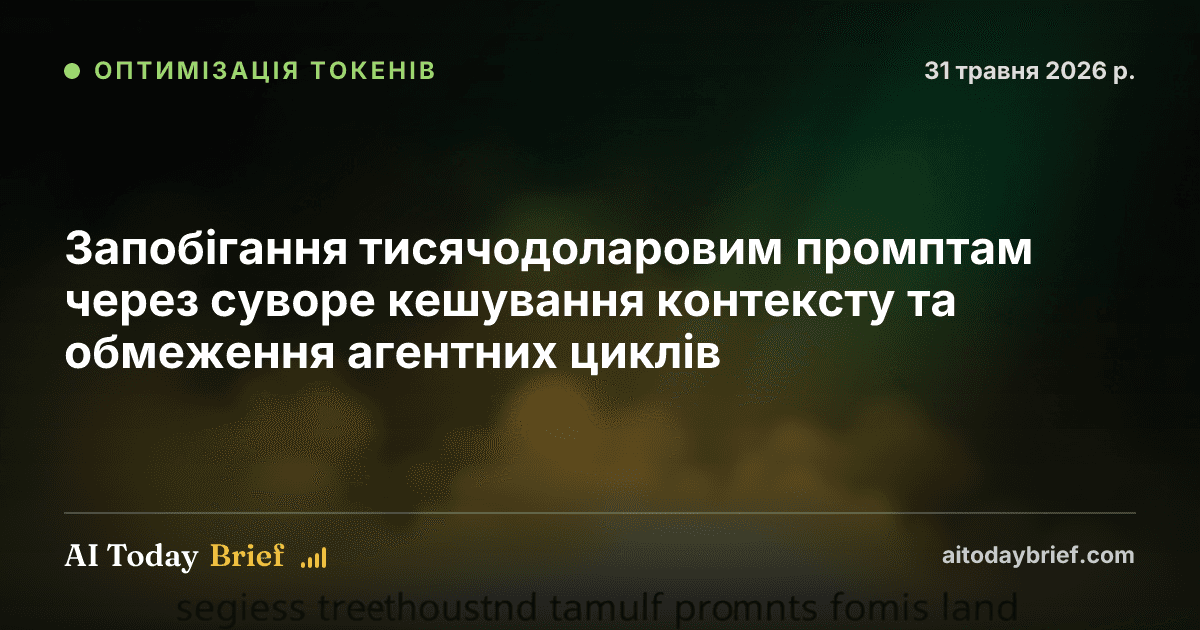 Запобігання тисячодоларовим промптам через суворе кешування контексту та обмеження агентних циклів