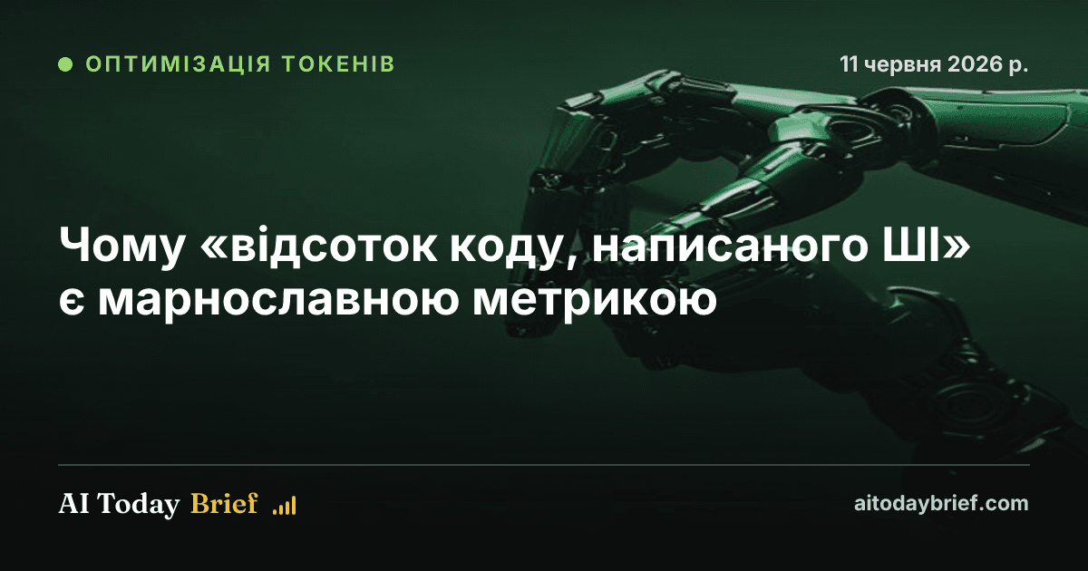 Чому «відсоток коду, написаного ШІ» є марнославною метрикою