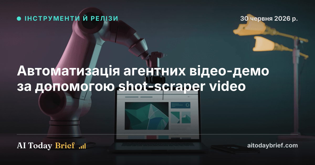 Автоматизація агентних відео-демо за допомогою shot-scraper video