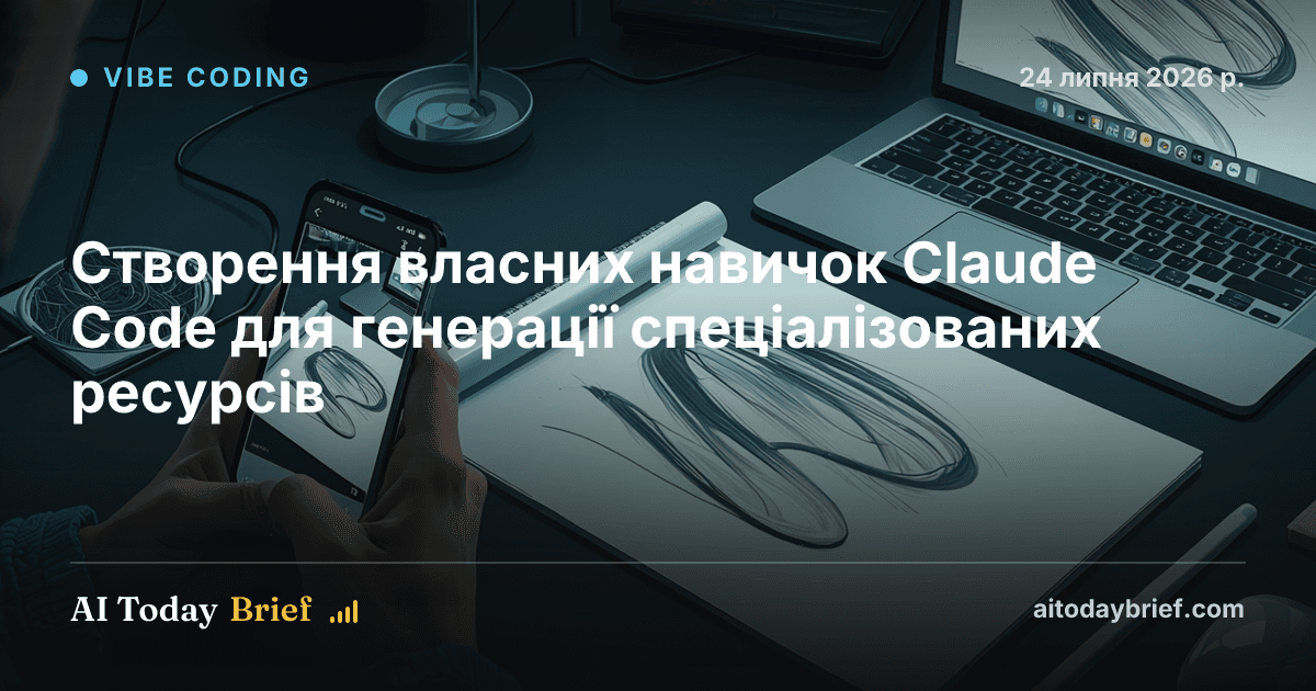 Створення власних навичок Claude Code для генерації спеціалізованих ресурсів