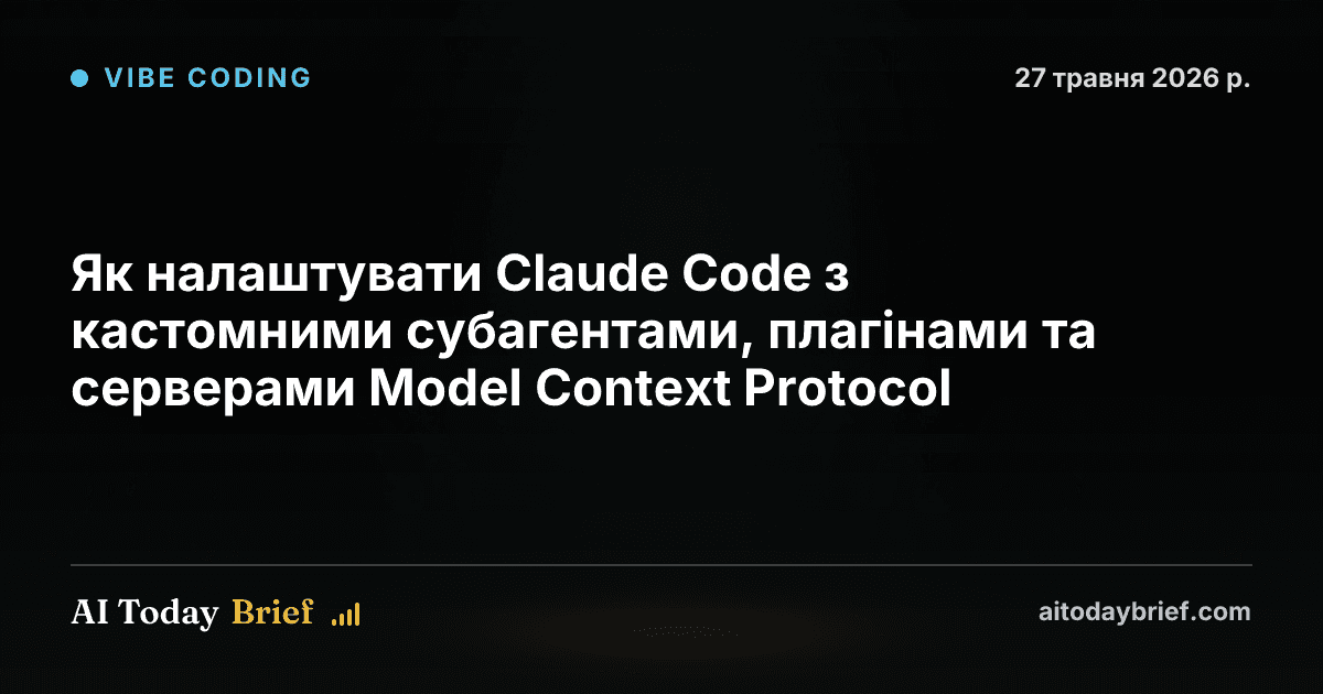 Як налаштувати Claude Code з кастомними субагентами, плагінами та серверами Model Context Protocol