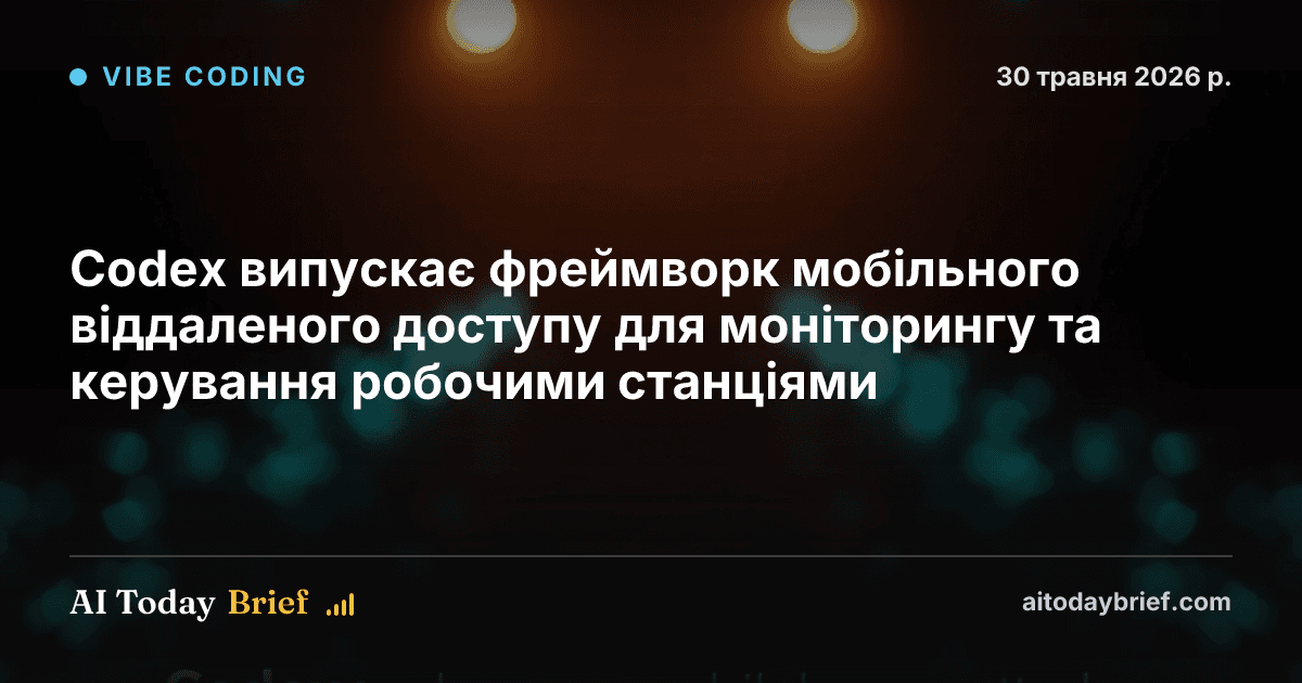 Codex випускає фреймворк мобільного віддаленого доступу для моніторингу та керування робочими станціями