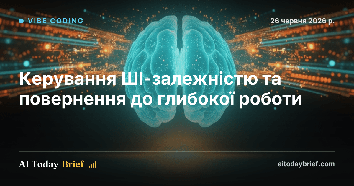 Керування ШІ-залежністю та повернення до глибокої роботи