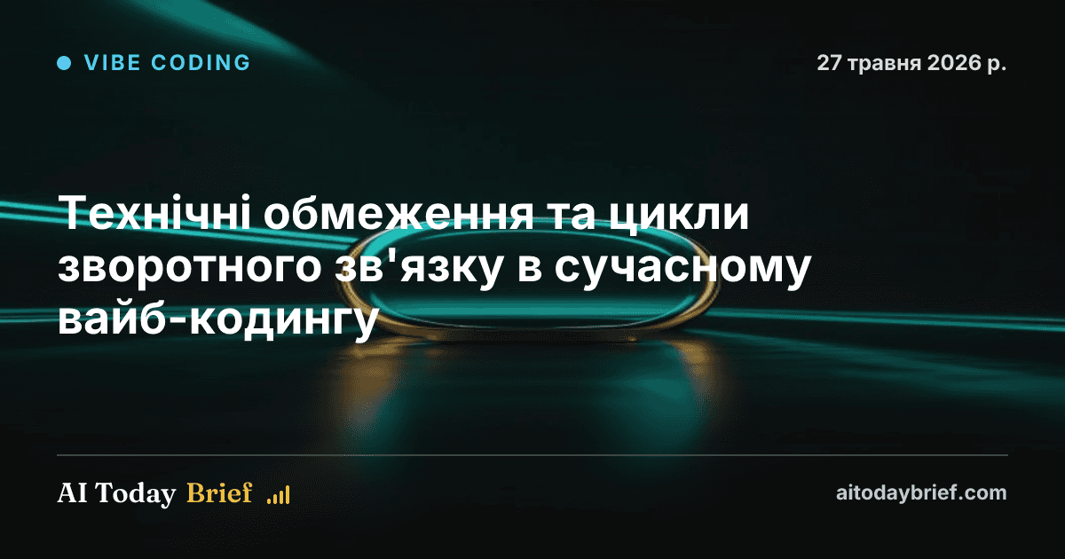 Технічні обмеження та цикли зворотного зв'язку в сучасному вайб-кодингу